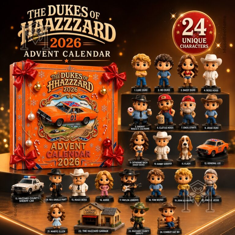 The Dukes of Hazzard 2026 24 Unique Characters Advent Calendar - full front display