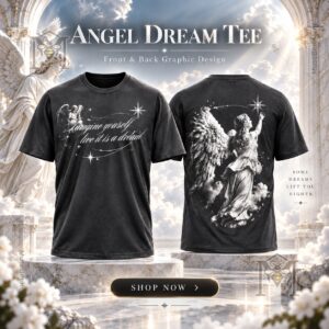 The Warning Everything’s Falling World Tour 2026 Signed T-Shirt showing front and back graphic design
