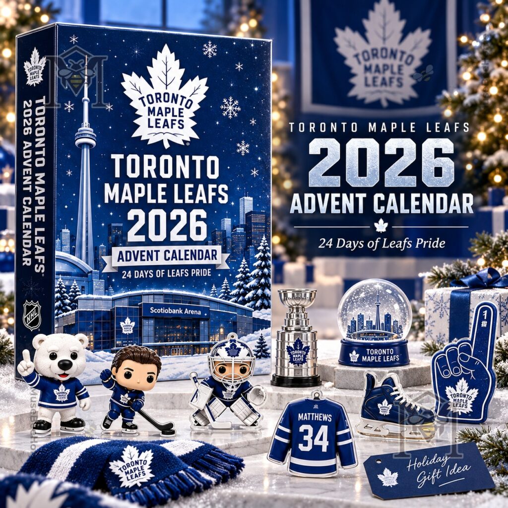 Toronto Maple Leafs 2026 Christmas Advent Calendar - front box design