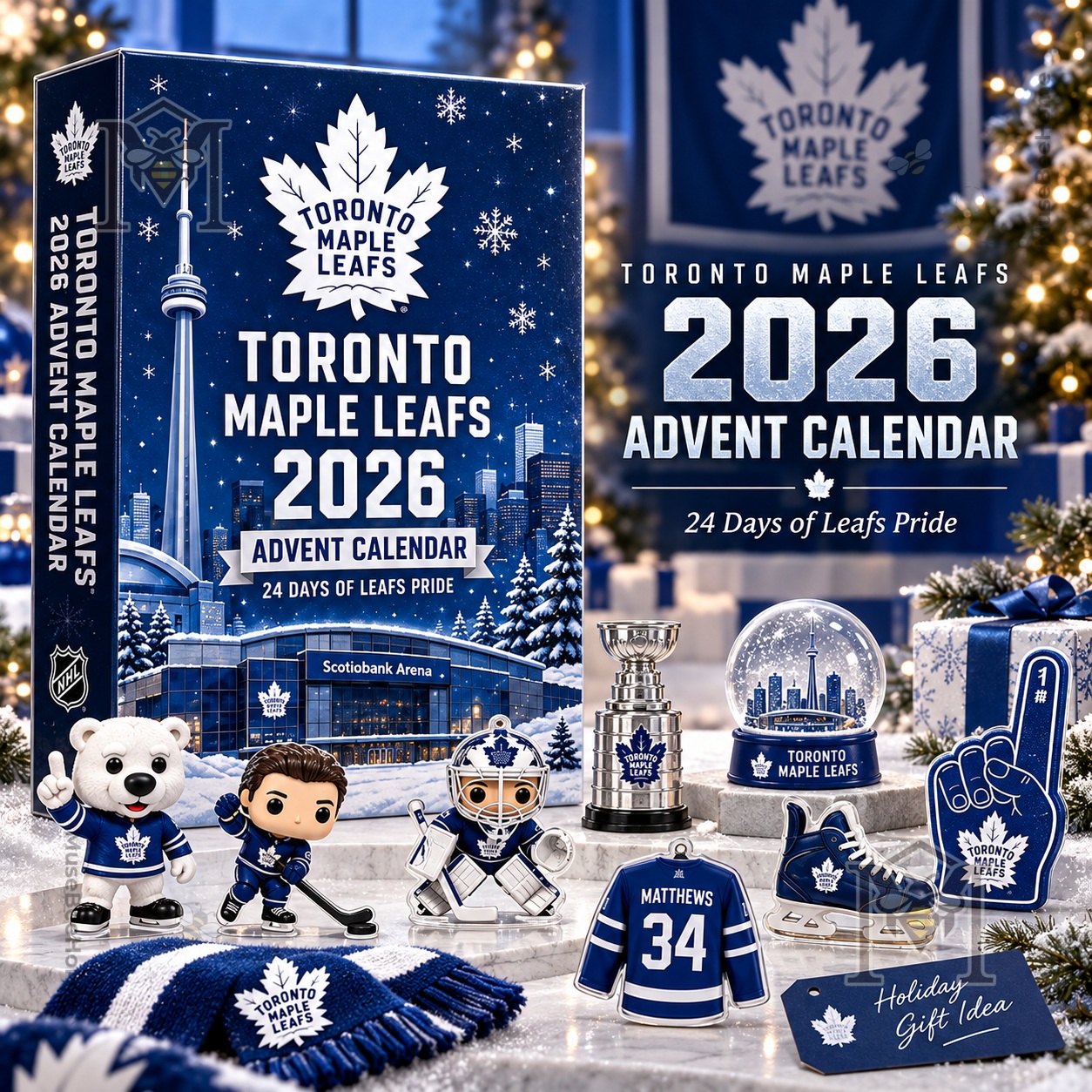 Toronto Maple Leafs 2026 Advent Calendar - front box design