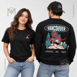 Toronto Raptors 2026 Vancouver Canada Games T-Shirt - complete apparel set displayed together