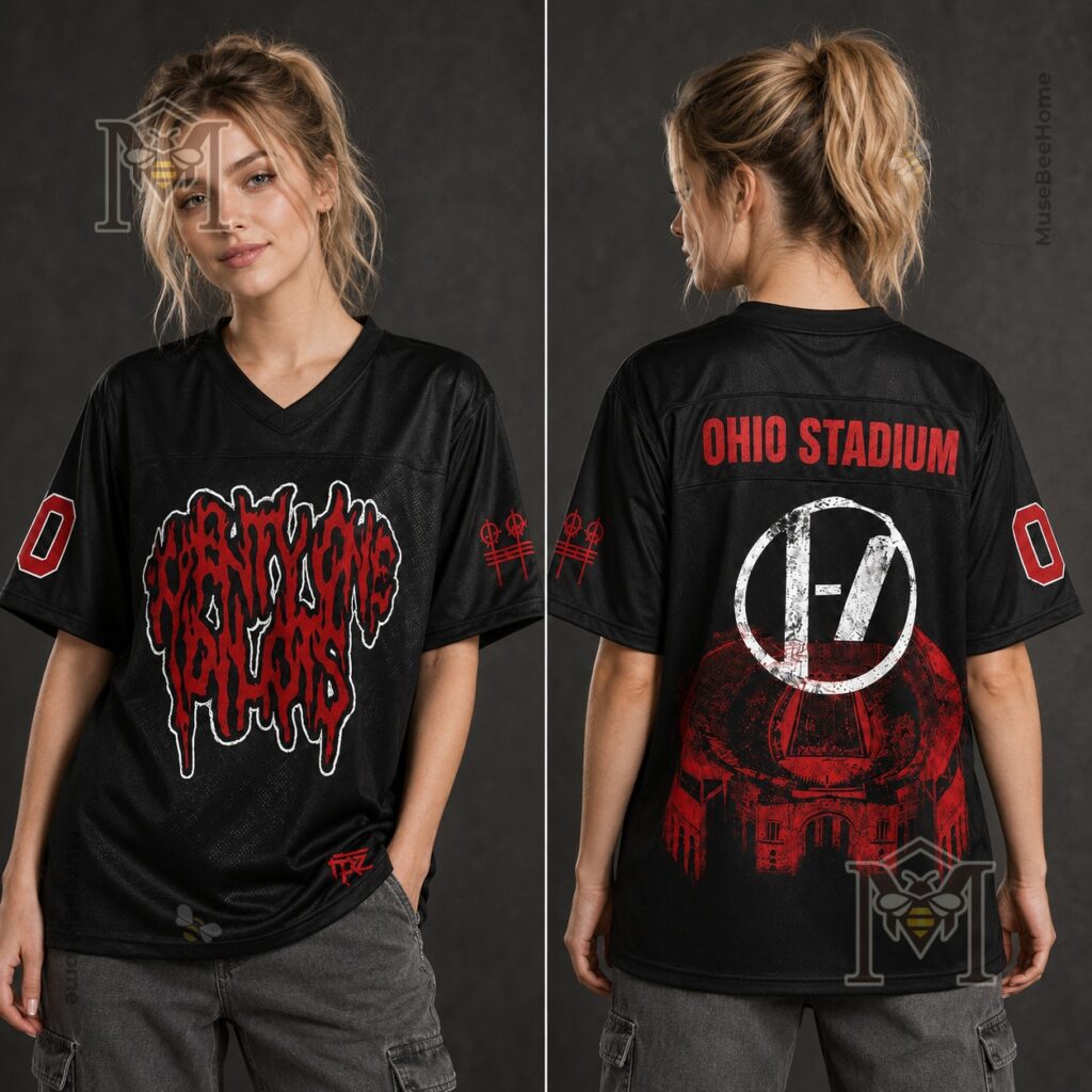 Twenty One Pilots Ohio Stadium Football Mesh Jersey - photo 5