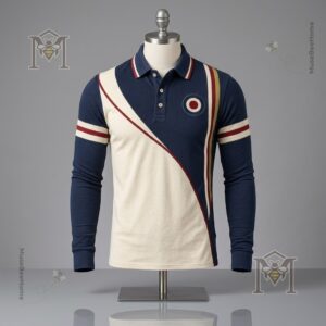 UK Music Lover Mods Art Printed Long Sleeve Polo - photo 2