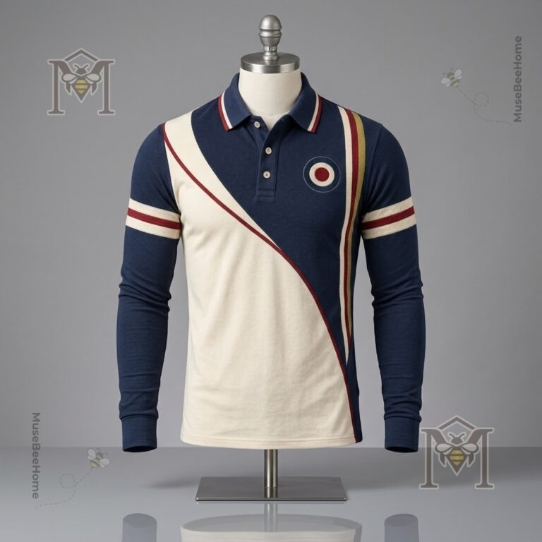 UK Music Lover Mods Art Printed Long Sleeve Polo - photo 2