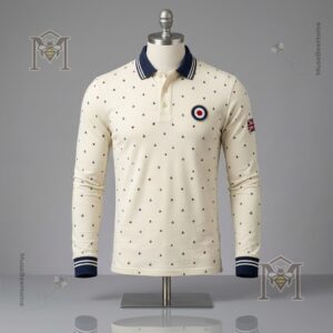 UK Music Lover Mods Art Printed Long Sleeve Polo - photo 3