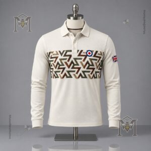UK Music Lover Mods Art Printed Long Sleeve Polo - photo 5
