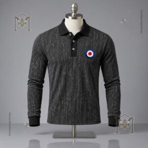 UK Music Lover Mods Art Printed Long Sleeve Polo - photo 7