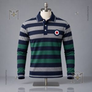 UK Music Lover Mods Art Printed Long Sleeve Polo - photo 8