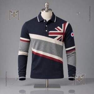 UK Music Lover Mods Art Printed Long Sleeve Polo - photo 9