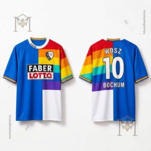 VfL Bochum 1997-98 Away Vintage Faber Rainbow Jersey - photo 2