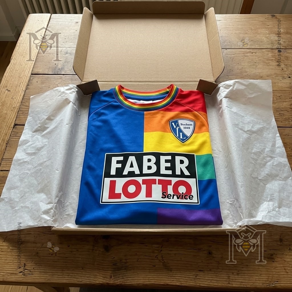VfL Bochum 1997-98 Away Vintage Faber Rainbow Jersey - photo 4