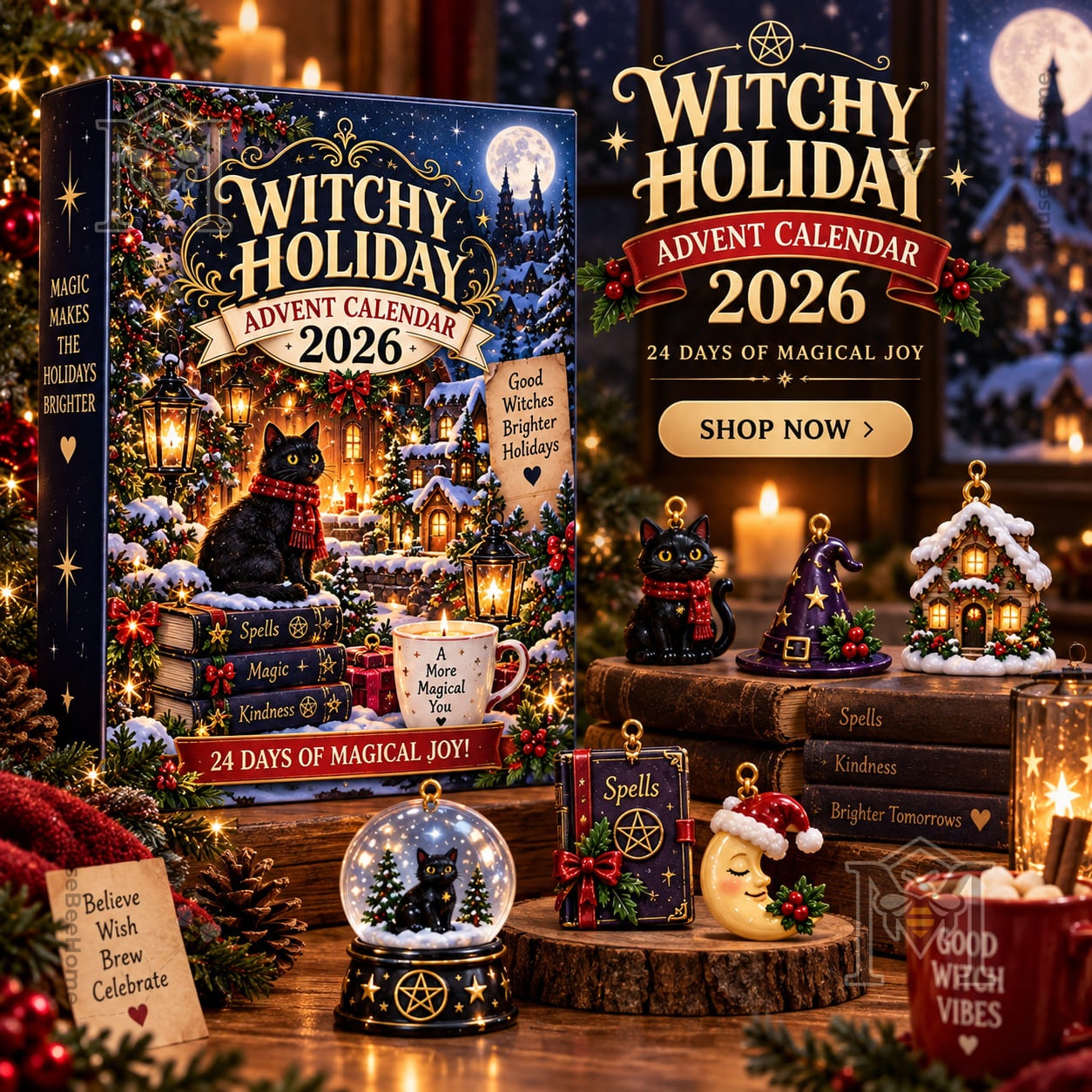 Witchy Christmas 2026 Advent Calendar - front box display